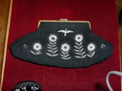 Purse with fish scales